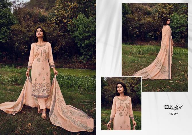 Chinaar By Zulfat 001-010 Cotton Printed Dress Material Catalog